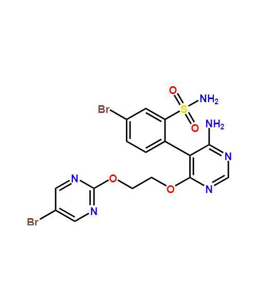 2-(4-amino-6-(2-((5-bromopyrimidin-2-yl)oxy)ethoxy)pyrimidin-5-yl)-5-bromobenzenesulfonamide