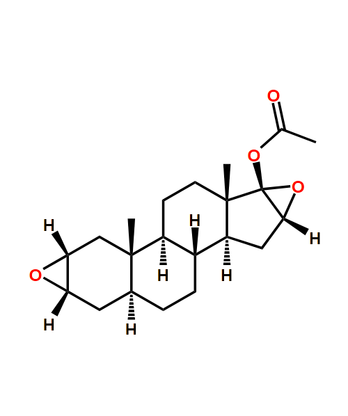 2a,3a,16a,17a-Diepoxy,17B-acetoxy-5a androstane (Bis-epoxide)