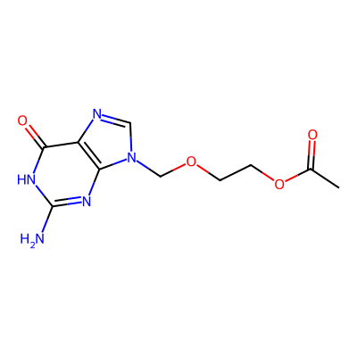Chemical structure of Valacylovir Impurity I