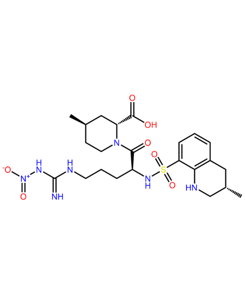 Chemical structure of Argatroban Impurity B