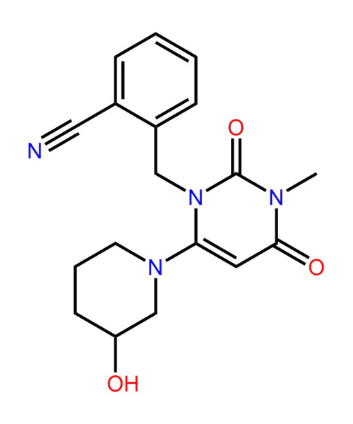 Chemical structure of Alogliptin Hydroxy Impurity
