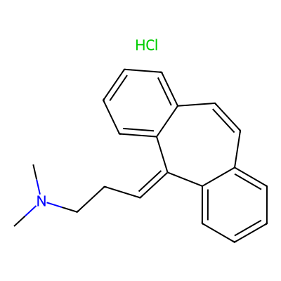 Chemical structure of Amitriptyline Hydrochloride Impurity B