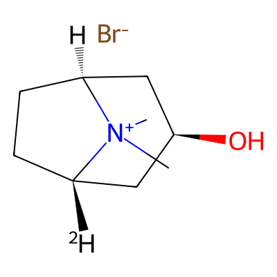 Chemical structure of Tropine Methylbromide