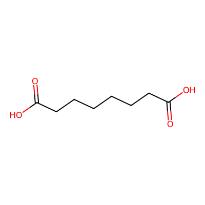 Chemical structure of Suberic Acid (Impurity B)