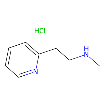 Chemical structure of Betahistine dihydrochloride