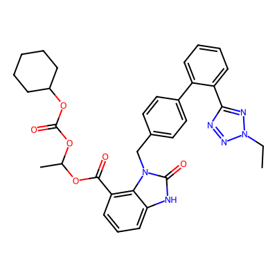 Chemical structure of Candesartan Cilexetil Impurity D
