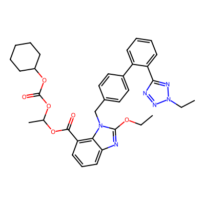 Chemical structure of Candesartan Cilexetil Impurity F