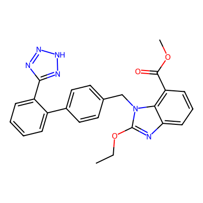 Chemical structure of Candesartan Cilexetil - Impurity I