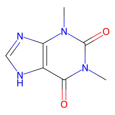 Chemical structure of Caffeine Impurity A