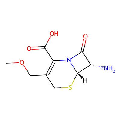Chemical structure of 7-Amino-3-(methoxymethyl)-3-cephem-4-carboxylic Acid