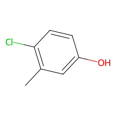 Chemical structure of 4-Chloro-3-methylphenol