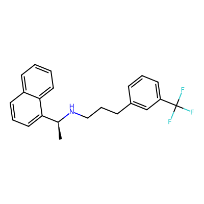Chemical structure of (S)-Cinacalcet