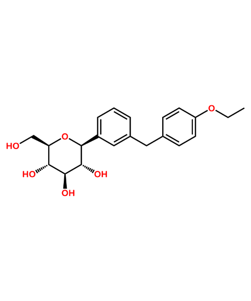 Chemical structure of Dapagliflozin Deschloro Impurity