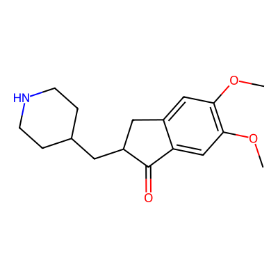 Chemical structure of Donepezil Desbenzyl Impurity