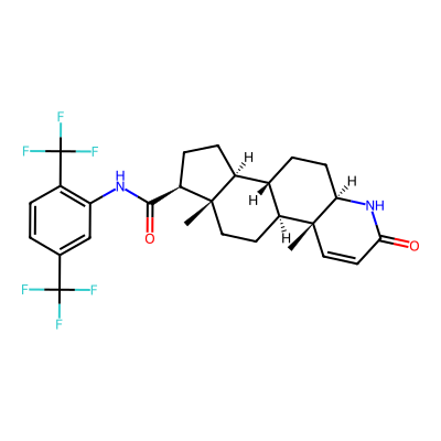 Chemical structure of Dutasteride API
