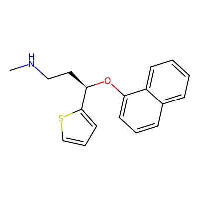 Chemical structure of Duloxetine Phenyl Carbamate