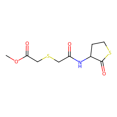 Chemical structure of Erdosteine Methyl Ester