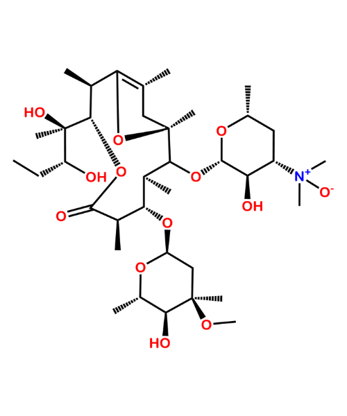Chemical structure of N-Oxide of Erythromycin Impurity F