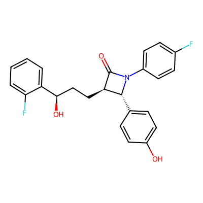 Chemical structure of Ezetimibe Ortho-Fluorobenzene Isomer