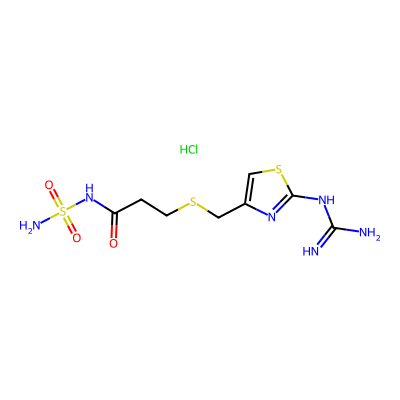 Chemical structure of Famotidine Related Compound C