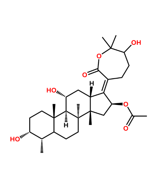 Chemical structure of Fusidic Acid Impurity B