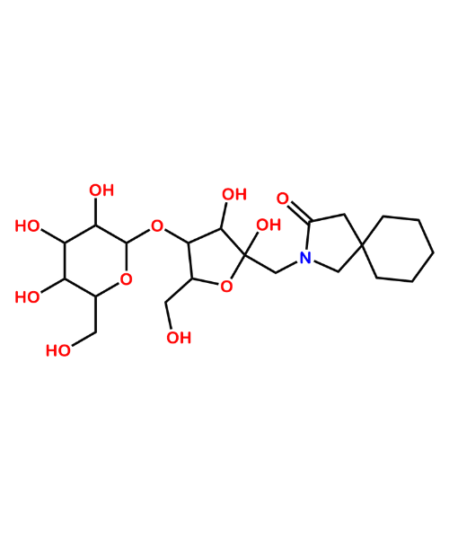 Chemical structure of Gabapentin Impurity unk-1 furanose form