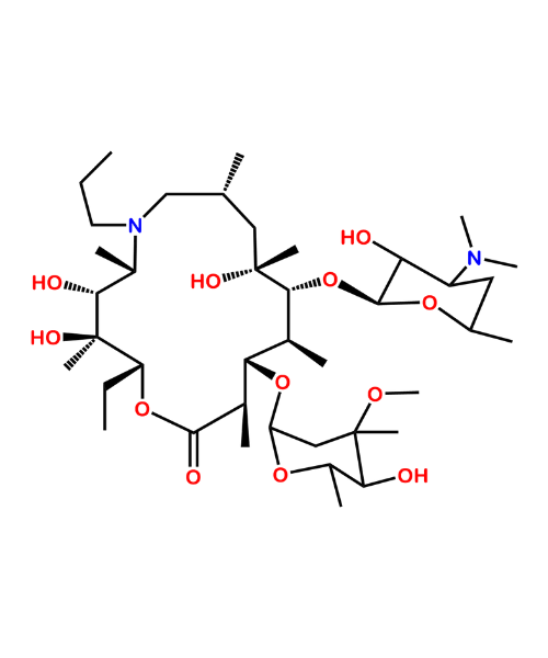 Chemical structure of 6-Demethyl-6-propylazithromycin