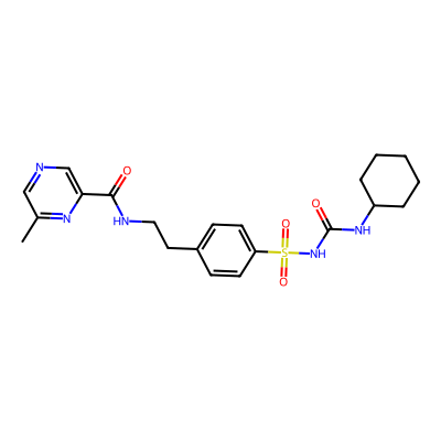 Chemical structure of Glipizide Related compound C