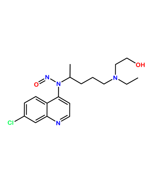 Chemical structure of N-Nitroso-Hydroxychloroquine