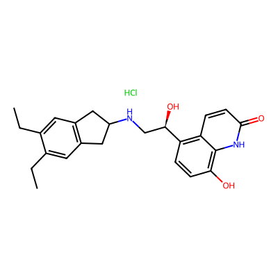 Chemical structure of Indacaterol Maleate Impurity 01