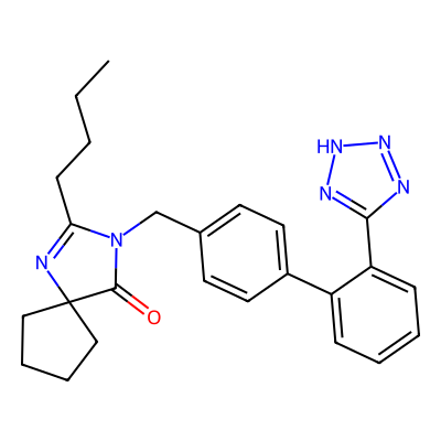 Chemical structure of Irbesartan