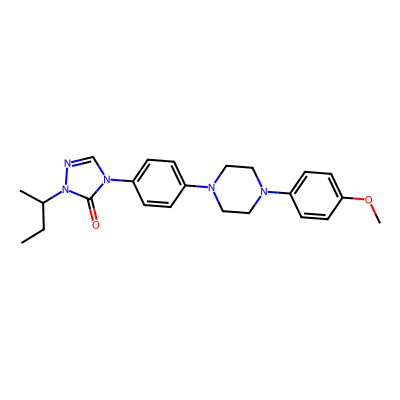 Chemical structure of Itraconazole EP impurity A