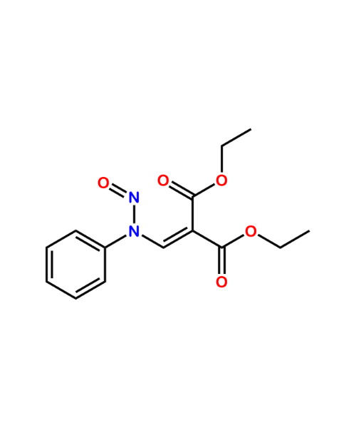 Chemical structure of Diethyl 2-((nitroso(phenyl)amino)methylene)malonate
