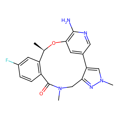 Chemical structure of Lorlatinib Descyano Impurity