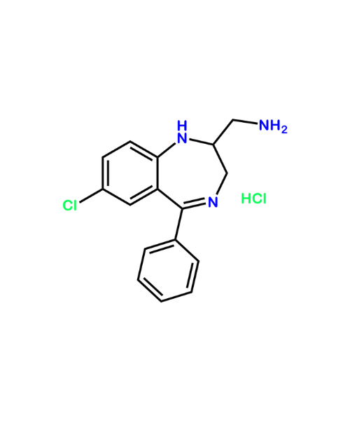 Chemical structure of Midazolam Desfluoro Aminohydrochloride