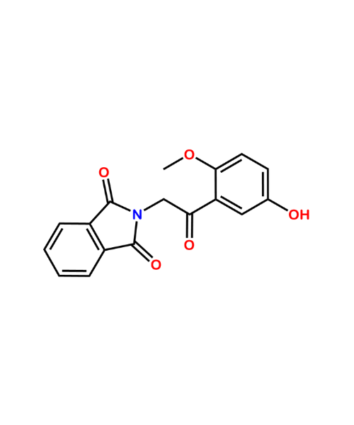 Chemical structure of 2-[2-(5-hydroxy-2-methoxyphenyl)-2-oxoethyl]-1H-isoindole-1,3(2H)-dione