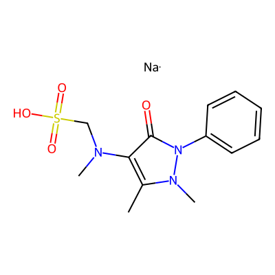 Chemical structure of Dipyrone