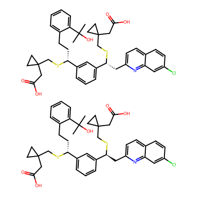 Chemical structure of Montelukast EP Impurity D+E (Michael Adduct 1+2)