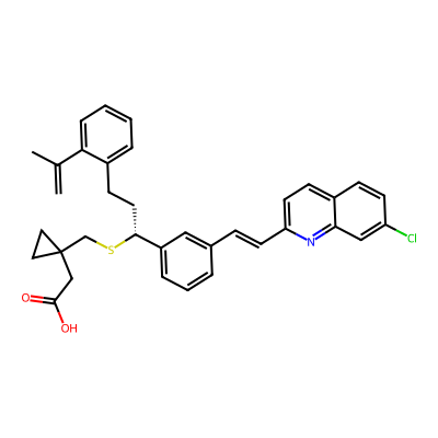 Chemical structure of Montelukast Styrene