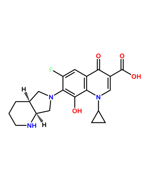 Chemical structure of Moxifloxacin Impurity E