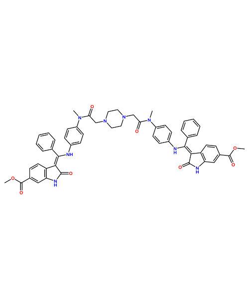 Chemical structure of Nintedanib Impurity F