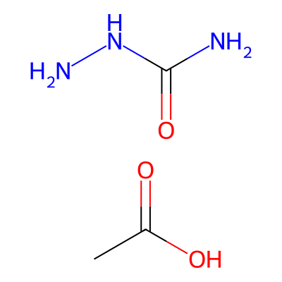 Chemical structure of Acetic Acid Semicarbazide