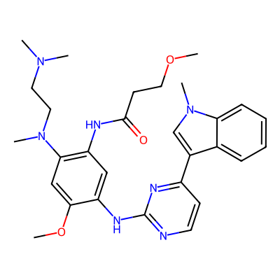 Chemical structure of Osimertinib Methoxy Impurity