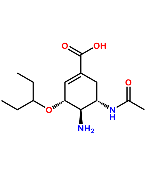Chemical structure of Oseltamivir EP Impurity B
