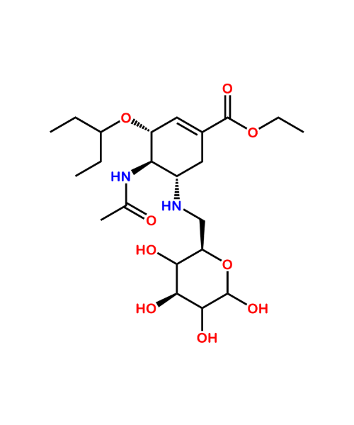 Chemical structure of Oseltamivir Fructose adduct 2
