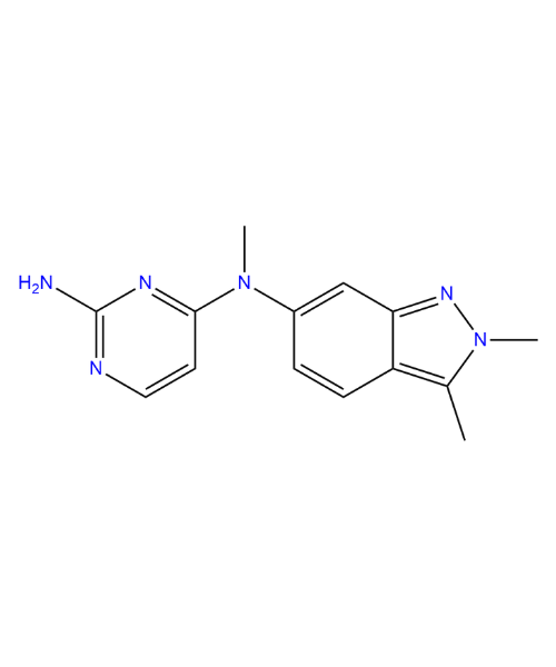 Chemical structure of Pazopanib Impurity