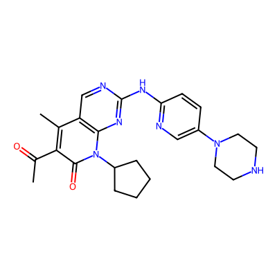 Chemical structure of Palbociclib Reference standard