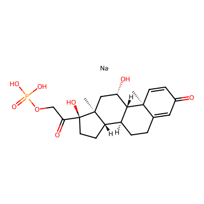 Chemical structure of Prednisolone Sodium Phosphate