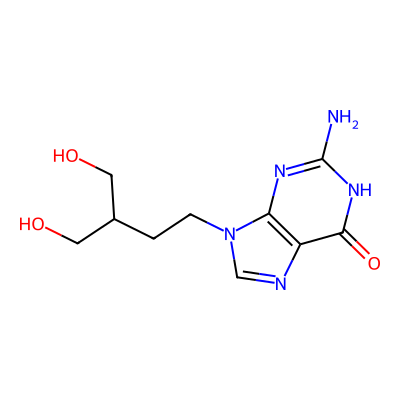Chemical structure of Penciclovir