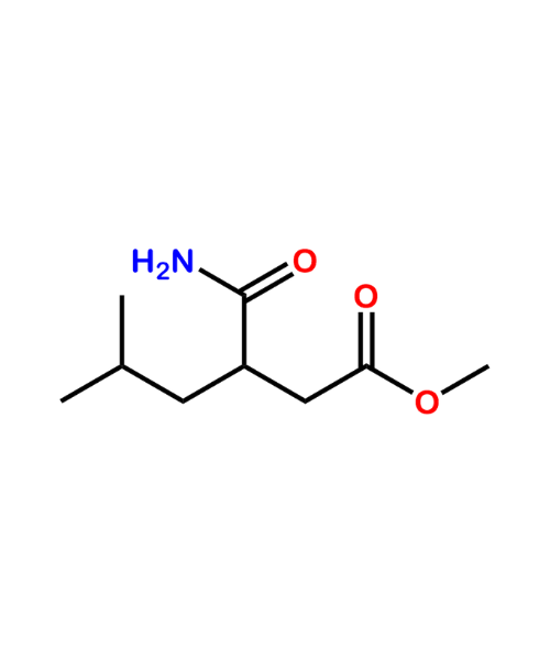 Chemical structure of Pregabalin Amide Ester Impurity